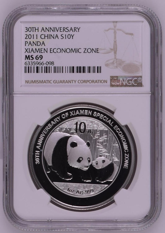 2011 CHINA S10Y PANDA XIAMEN ECONOMIC ZONE