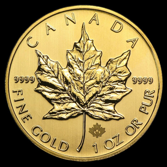 2013 CANADA 1 OZ GOLD MAPLE LEAF BU