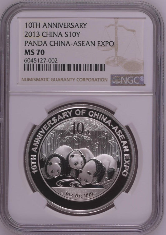 2013 CHINA S10Y PANDA CHINA - ASEAN EXPO