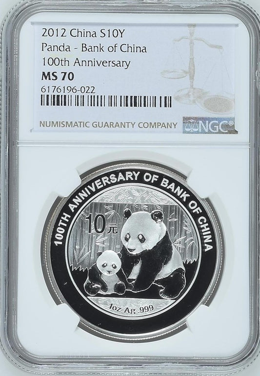 2012 CHINA S10Y PANDA - BANK OF CHINA 100TH ANNIVERSARY
