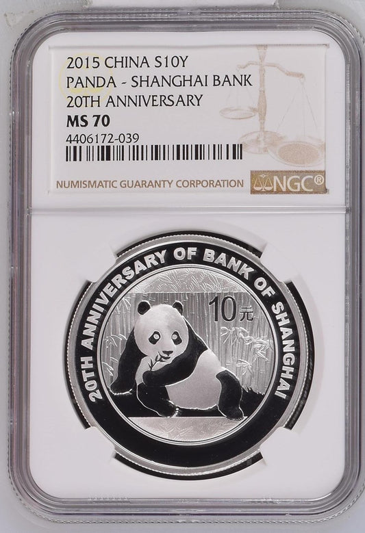 2015 CHINA S10Y PANDA - SHANGHAI BANK 20TH ANNIVERSARY