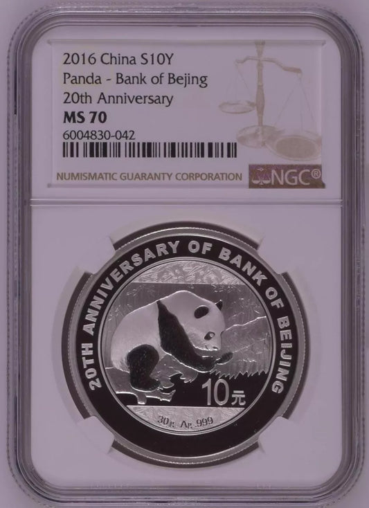 2016 CHINA S10Y PANDA - BANK OF BEJING 20TH ANNIVERSARY