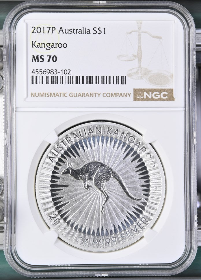 2017 AUSTRALIA S$1 KANGAROO MS 70