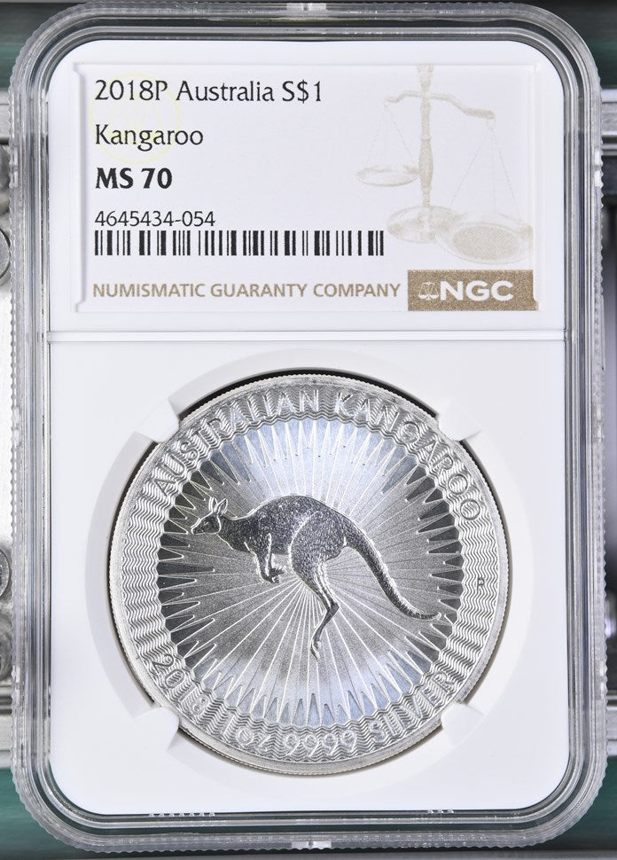 2018 AUSTRALIA S$1 KANGAROO MS 70