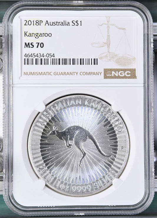 2018 AUSTRALIA S$1 KANGAROO MS 70
