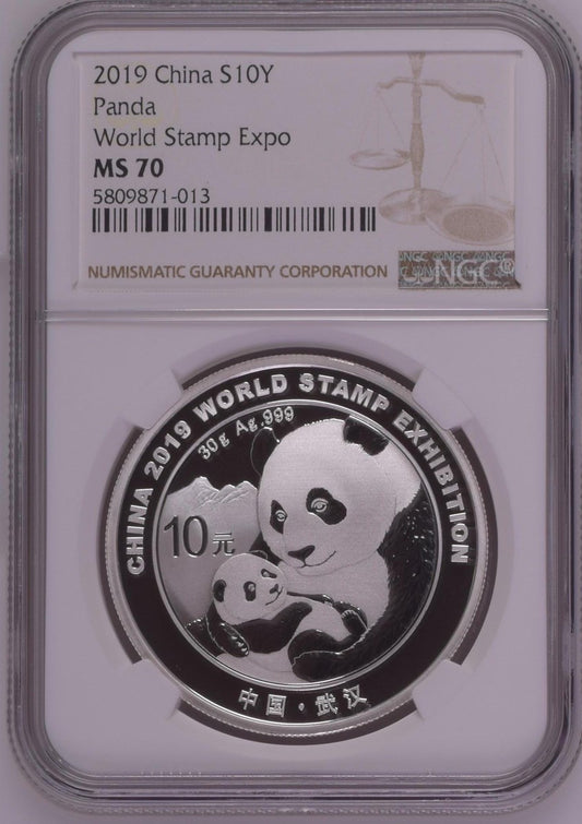 2019 CHINA S10Y PANDA WORLD STAMP EXPO