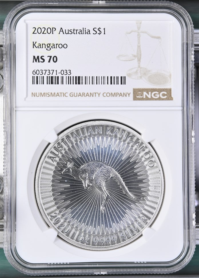 2020 AUSTRALIA S$1 KANGAROO MS 70