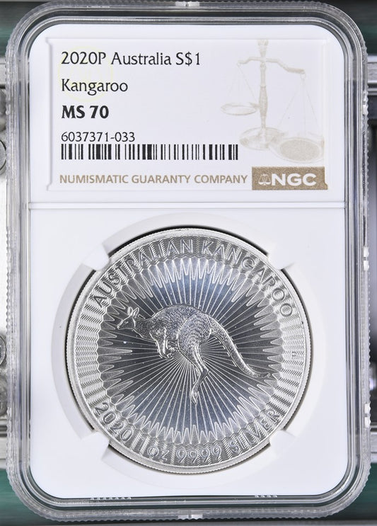 2020 AUSTRALIA S$1 KANGAROO MS 70