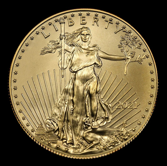 2021 1 OZ AMERICAN GOLD EAGLE COIN BU (TYPE 1)