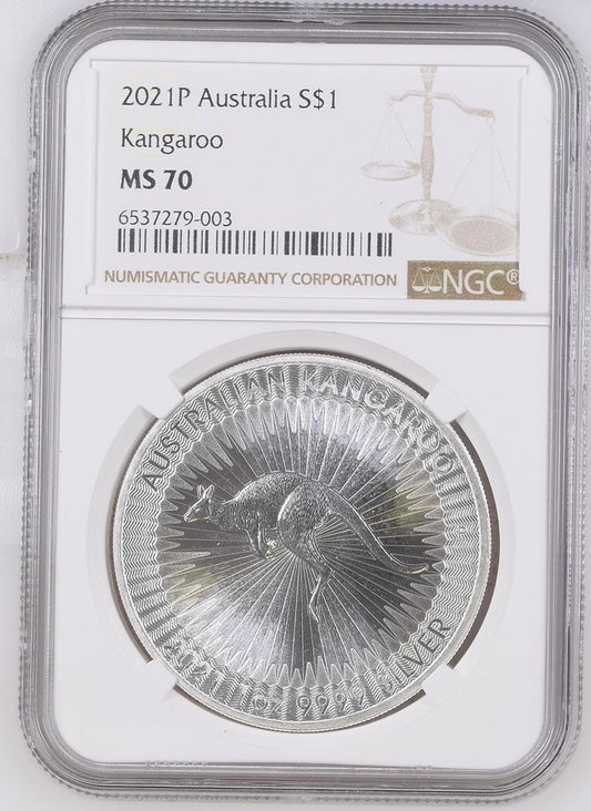 2021P AUSTRALIA S$1 KANGAROO MS 70