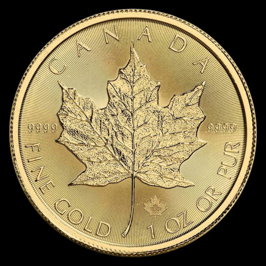 2022 CANADA 1 OZ GOLD MAPLE LEAF BU