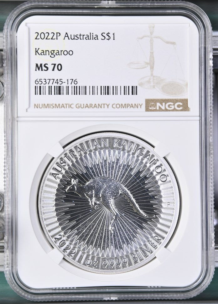 2022 AUSTRALIA S$1 KANGAROO MS 70