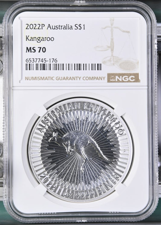 2022 AUSTRALIA S$1 KANGAROO MS 70