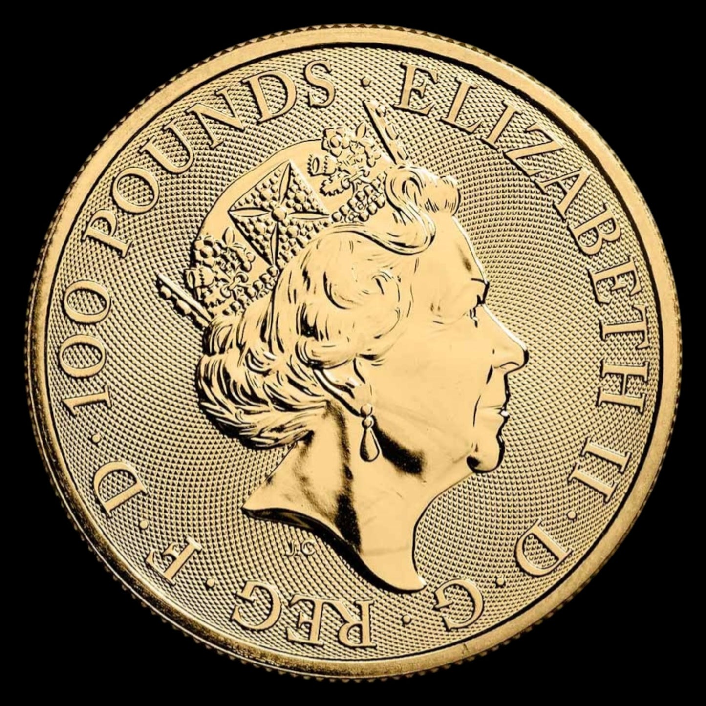 2023 GREAT BRITAIN 1 OZ GOLD THE ROYAL TUDOR BEASTS THE YALE OF BEAUFORT BU