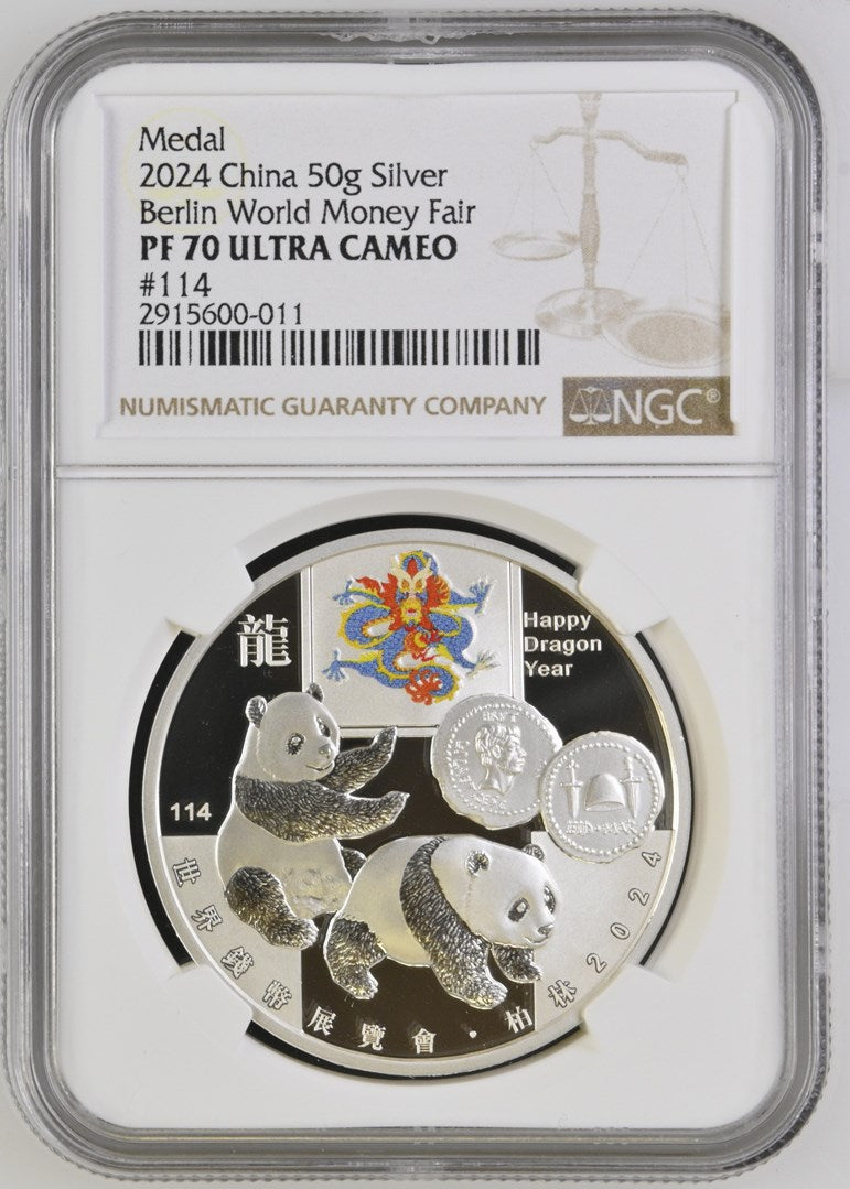 2024 50G CHINA SILVER BERLIN WORLD MONEY FAIR