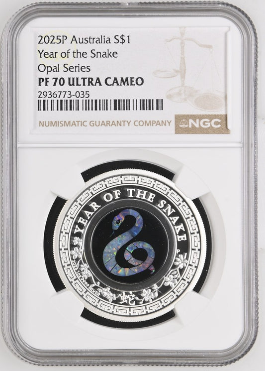 2025P AUSTRALIA S$1 YEAR OF THE SNAKE OPAL SERIES