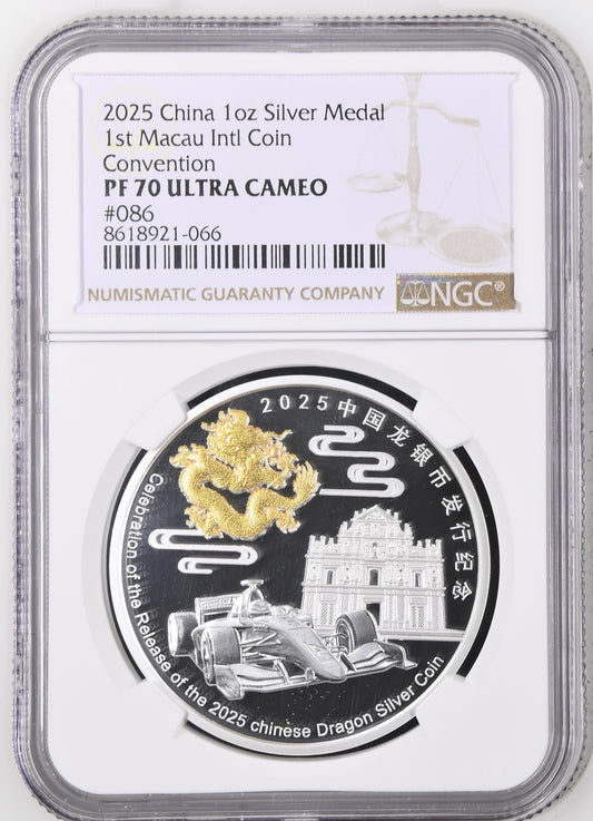 2025 MACAU INTL COIN CONVENTION MEDAL TOP-POP