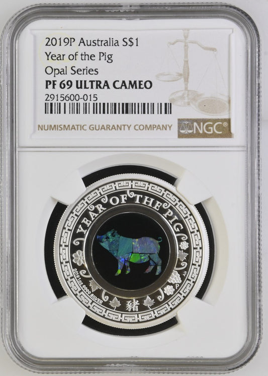 2019 AUSTRALIA S$1 YEAR OF THE PIG