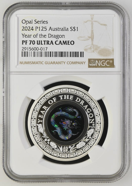 2024  AUSTRALIA S$1 YEAR OF THE DRAGON