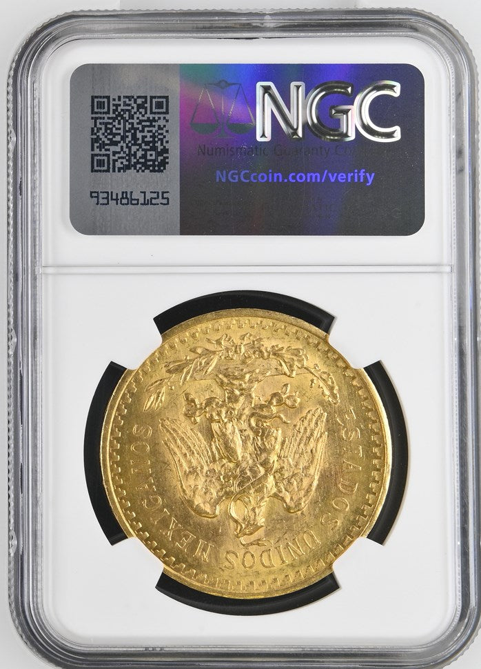 1921 MEXICO G50P NGC MS 62