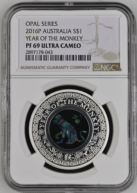 2016 AUSTRALIA S$1 YEAR OF THE MONKEY