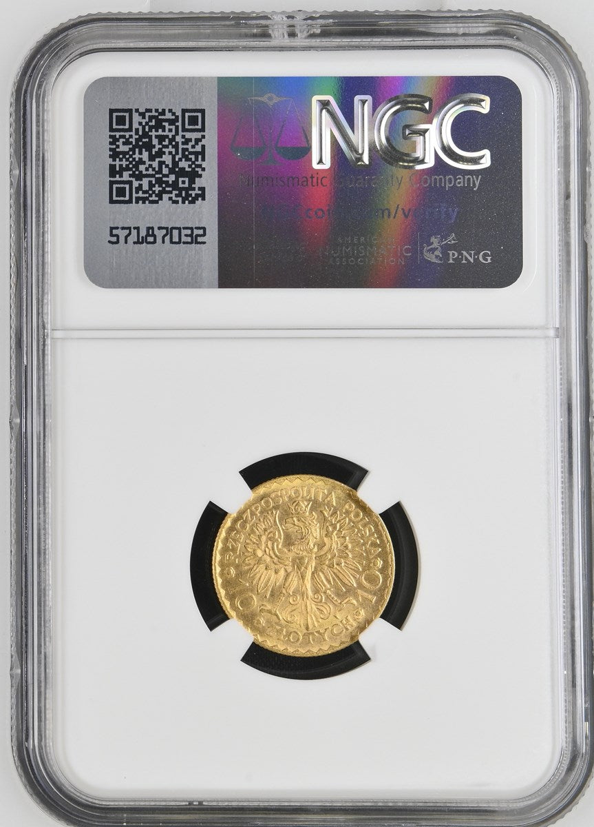 1925POLAND G10Z NGC MS 63