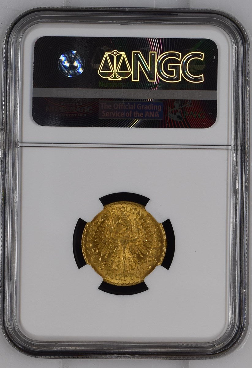 1925 POLAND G20Z NGC MS 64+