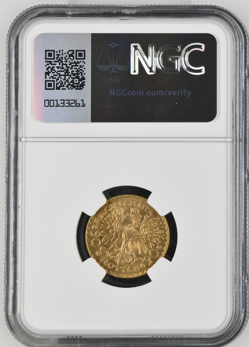 1925 POLAND G20Z NGC MS 63