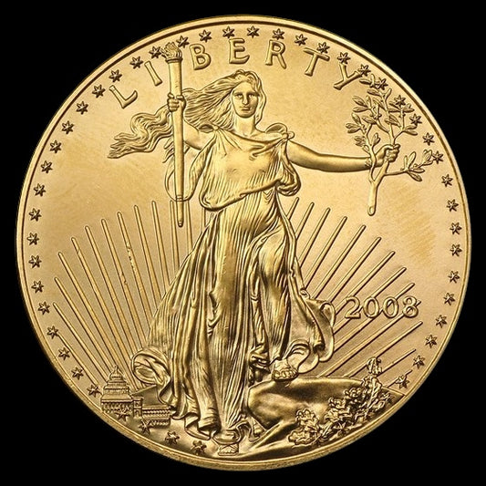 2008 1 OZ AMERICAN GOLD EAGLE BU
