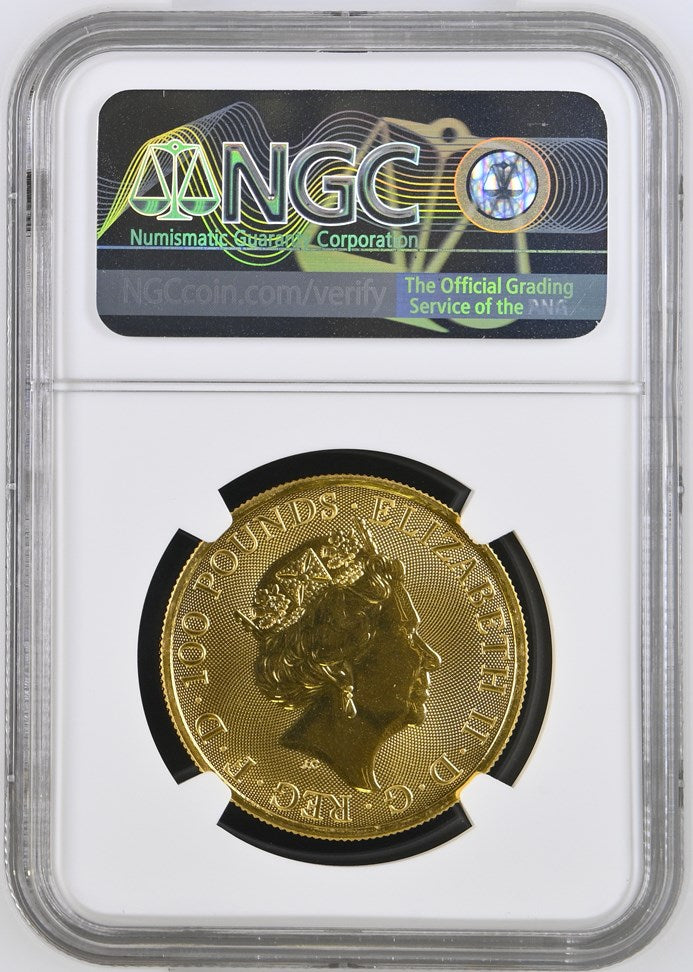 2019 GREAT BRITAIN PROOF 1 OZ GOLD QUEEN'S BEASTS FALCON NGC MS 69