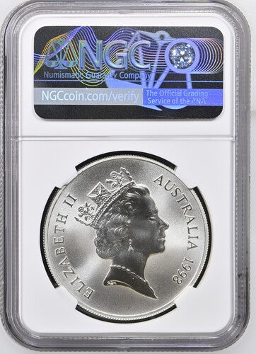 1998 AUSTRALIA S$1 KANGAROO MS 70