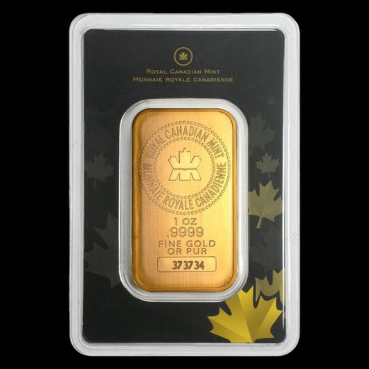 1 OZ GOLD BAR - ROYAL CANADIAN MINT (CLASSIC ASSAY)