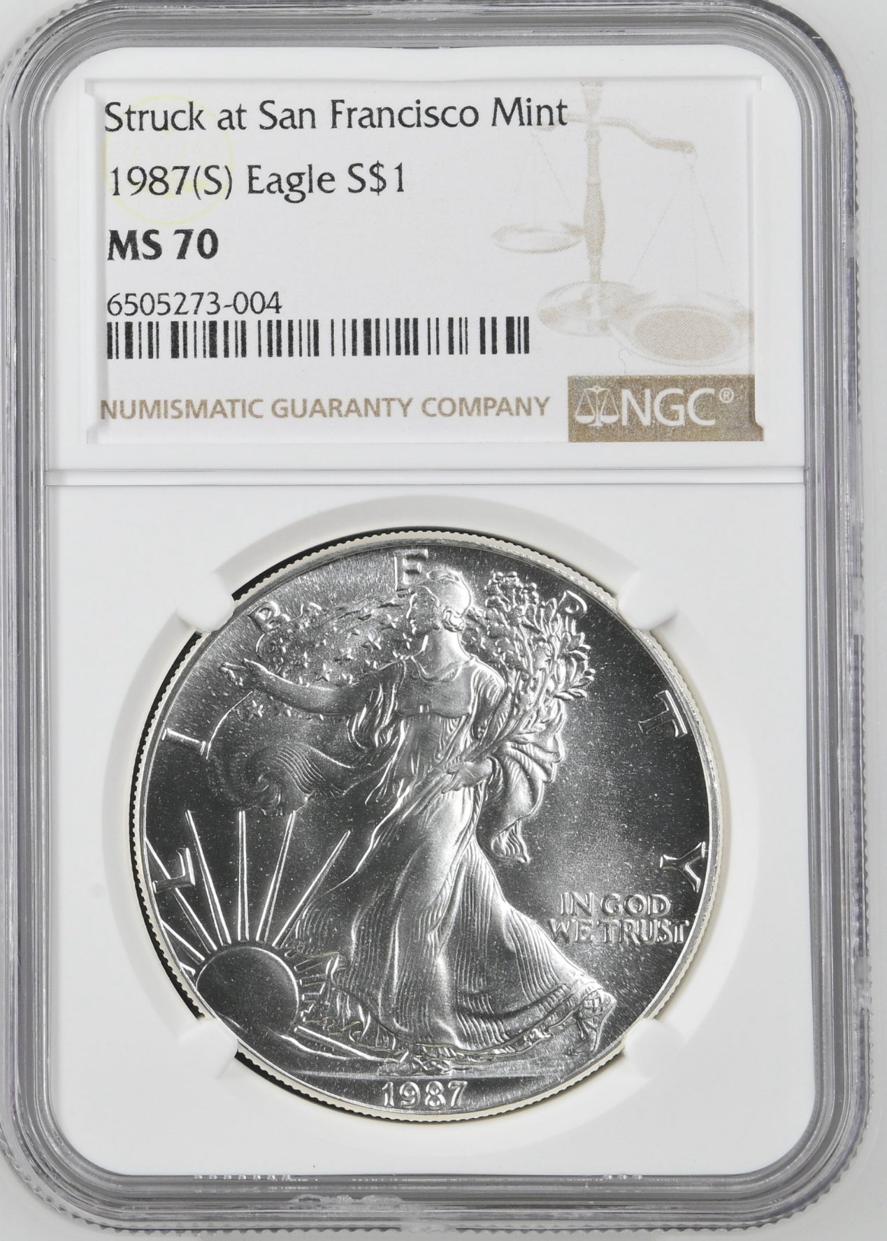 1987(S) EAGLE S$1 MS 70