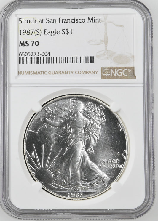 1987(S) EAGLE S$1 MS 70