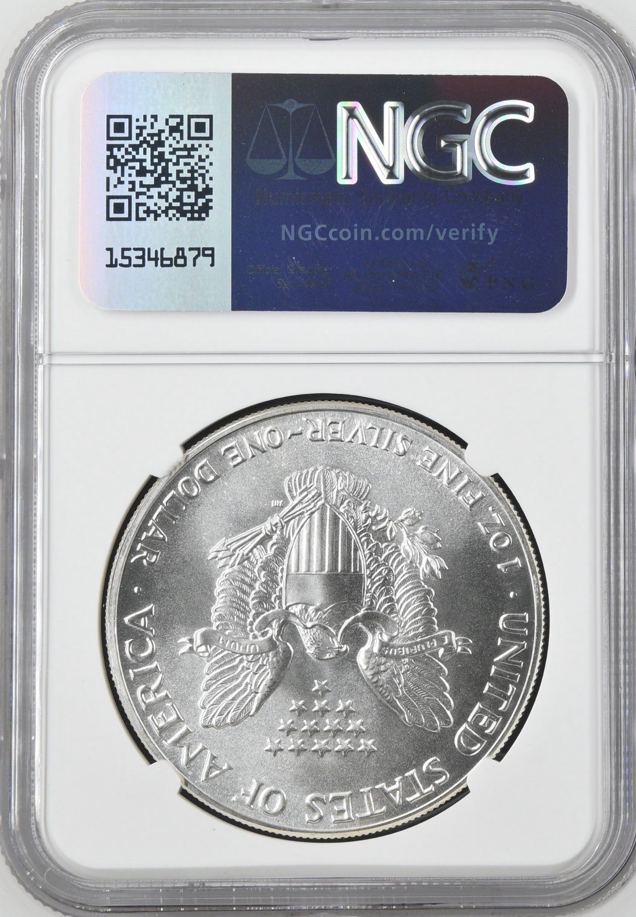 1986(S) EAGLE S$1 STRUCK AT SAN FRANCISCO MINT MS 70