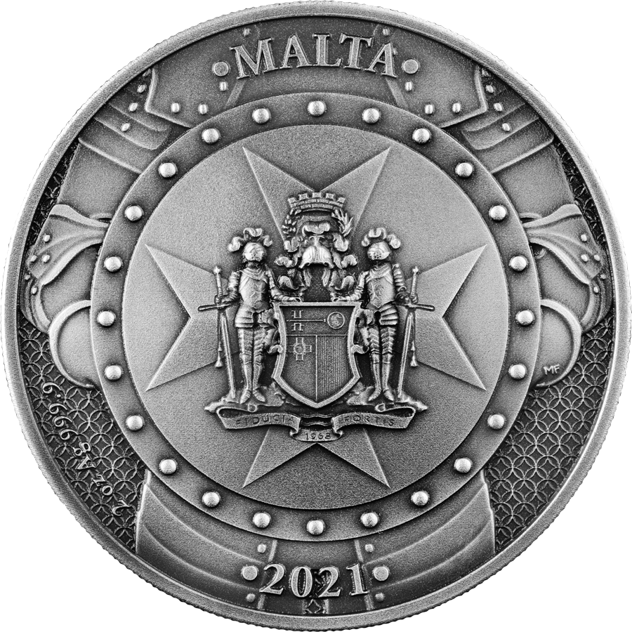 2021 KNIGHTS OF THE PAST 10 EURO 2 OZ SILVER