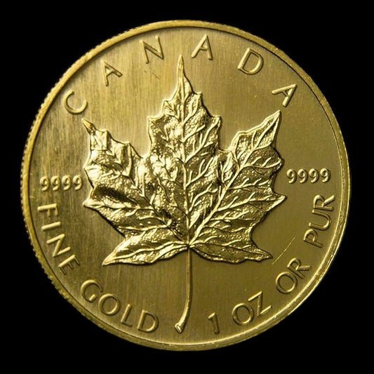 1997 CANADA 1 OZ GOLD MAPLE LEAF BU