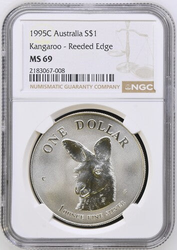 1995 AUSTRALIA S$1 KANGAROO MS 69
