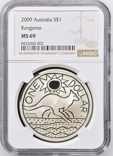 2009 AUSTRALIA S$1 KANGAROO MS 69