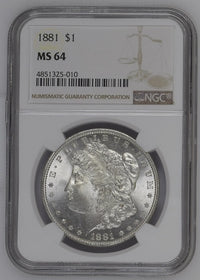 1881 MORGAN SILVER DOLLAR