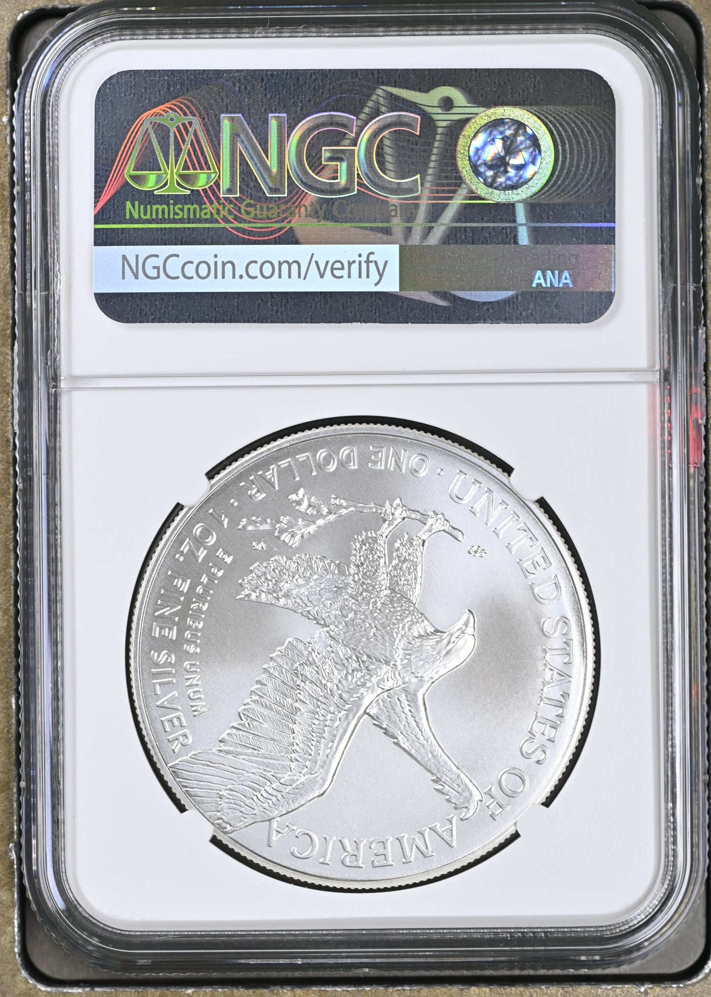 2026 TYPE 2 (REGULAR COIN) TOP-POP SILVER EAGLE S$1 MS 70