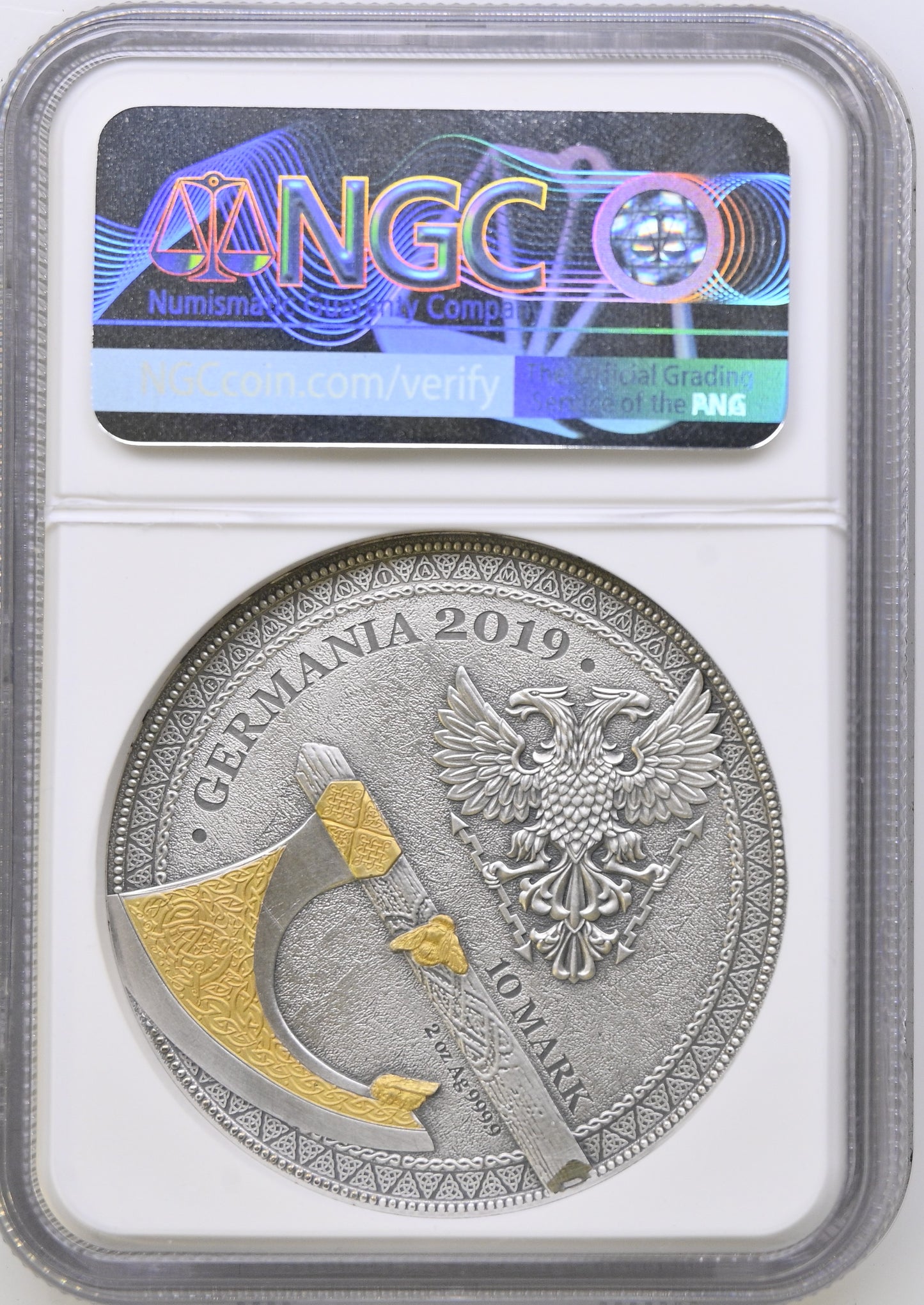 2019 WARRIORS BERSERK 2 OZ SILVER MS 70