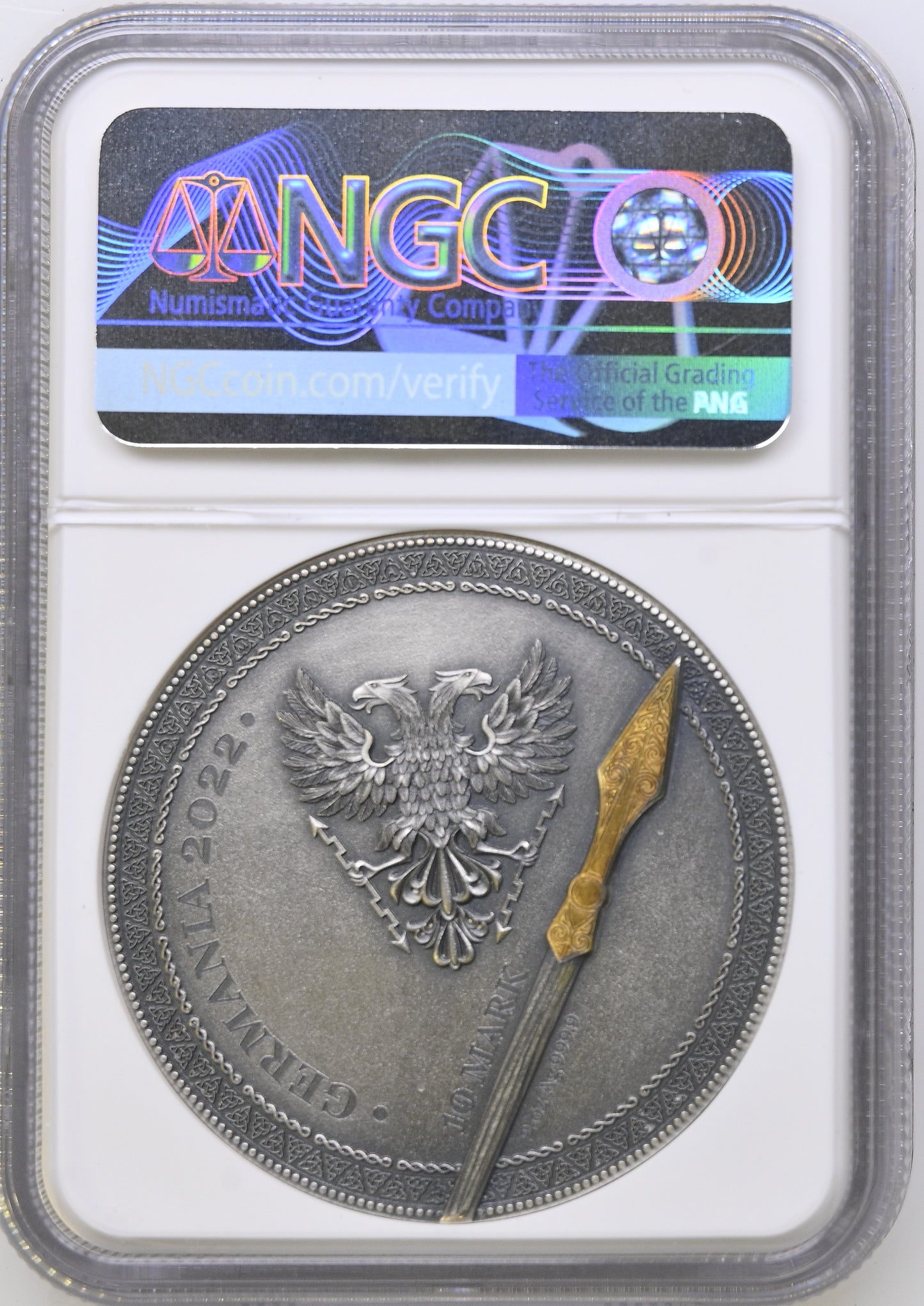 2021 WARRIORS ARMINIUS 2 OZ SILVER MS 70