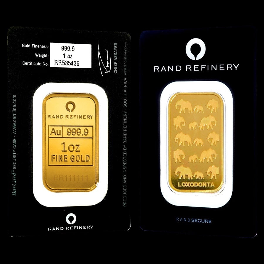 RAND REFINERY 1 OZ GOLD BAR