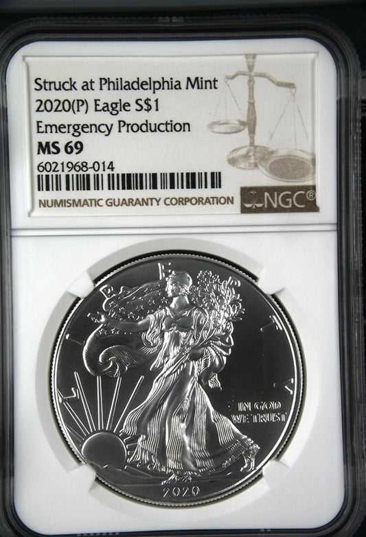 2020(P) Eagle S$1 Emergency Production MS 69