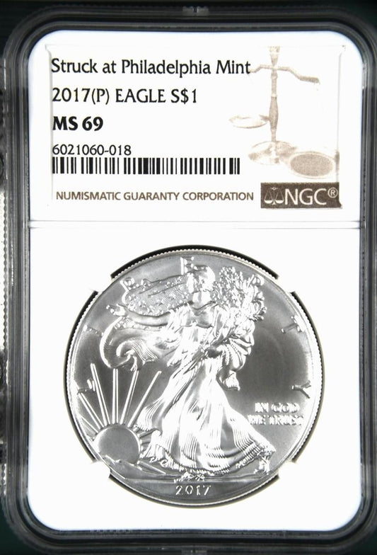 2017(P) EAGLE S$1 MS 69