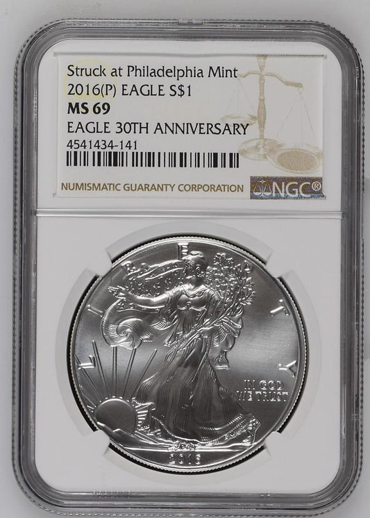 2016(P) EAGLE S$1 MS 69