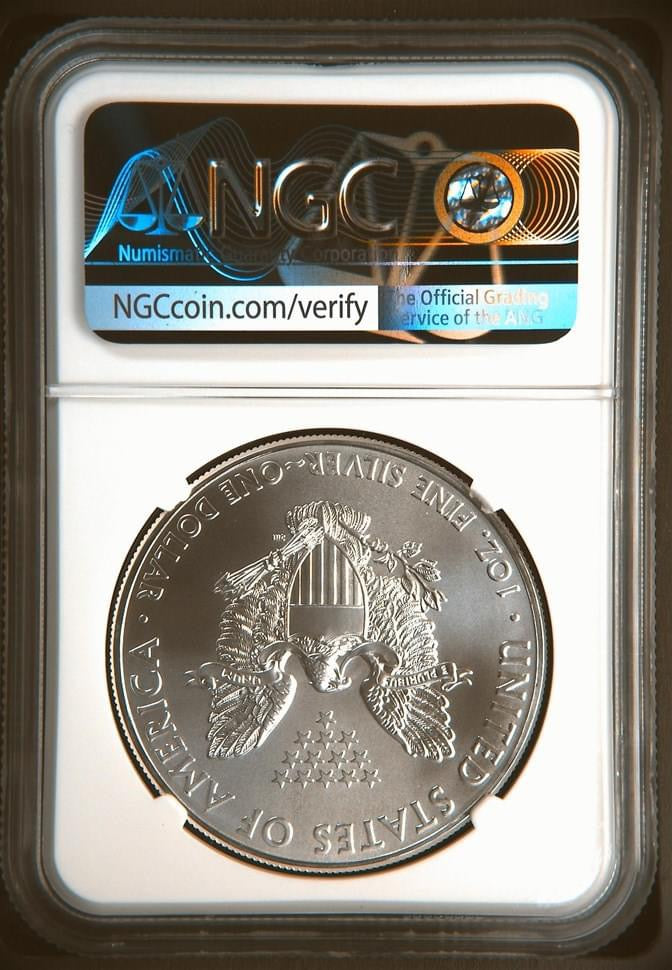 2011 EAGLE S$1 25TH Anniversary MS 69