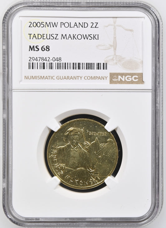 TADEUSZ MAKOWSKI (1882-1932) 2 ZL MS 68