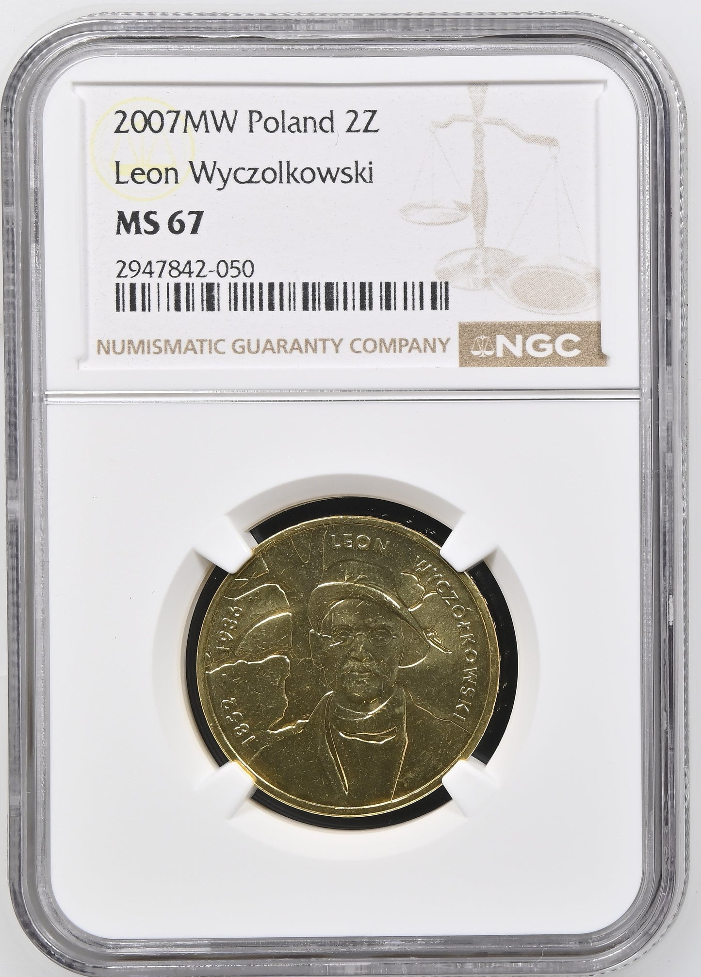LEON WYCZOLKOWSKI (1852-1932) 2 ZL MS 67